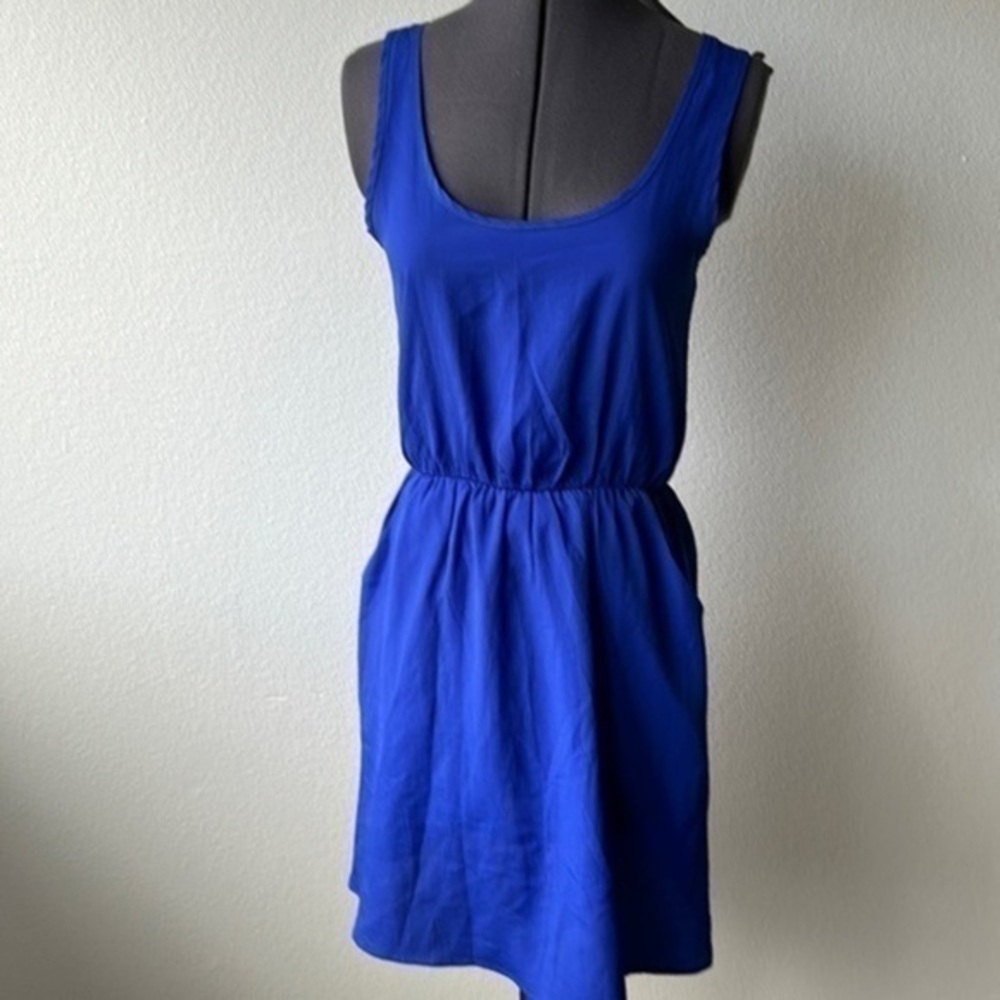 Lush dress XS blue summer polyester sundress balletcore